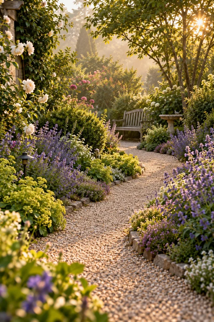 Winding garden path that hides its destination – backyard retreat idea