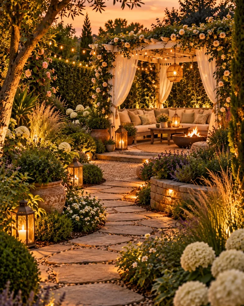 Dreamy private backyard retreat surrounded by greenery – backyard retreat ideas