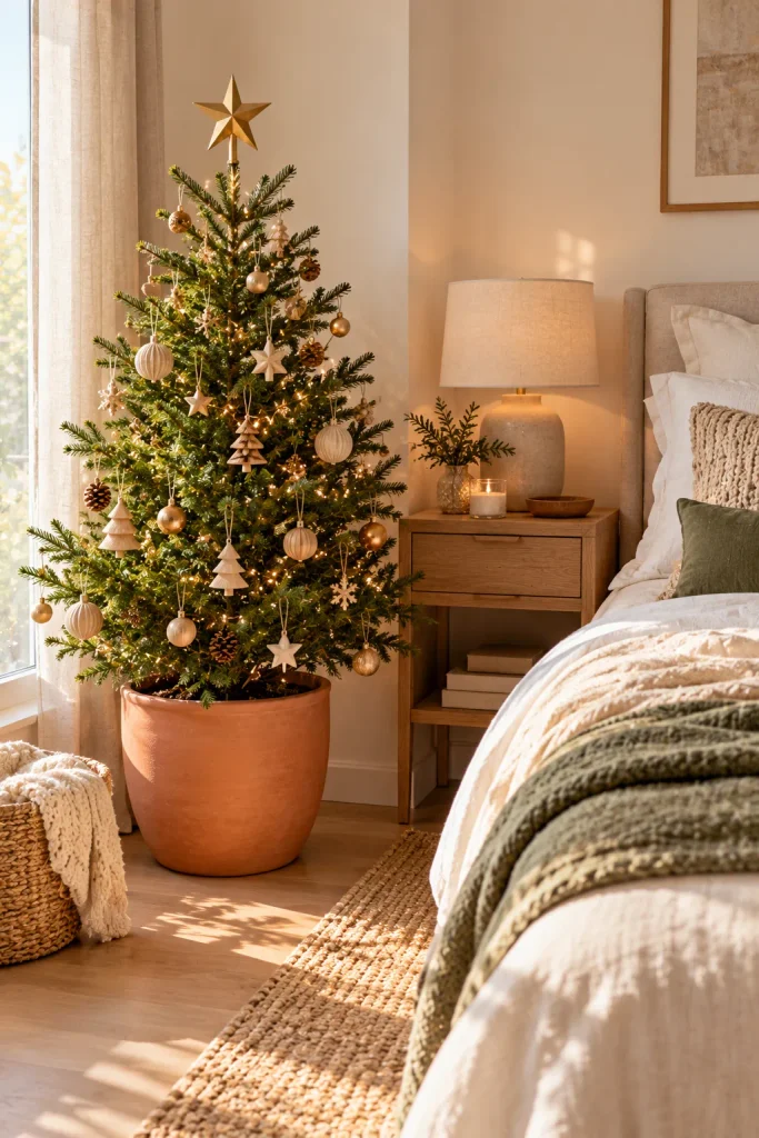 Christmas tree idea: a living potted tree