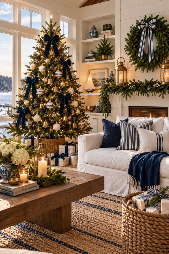 Ralph Lauren inspired Christmas idea: choose a coastal new england christmas