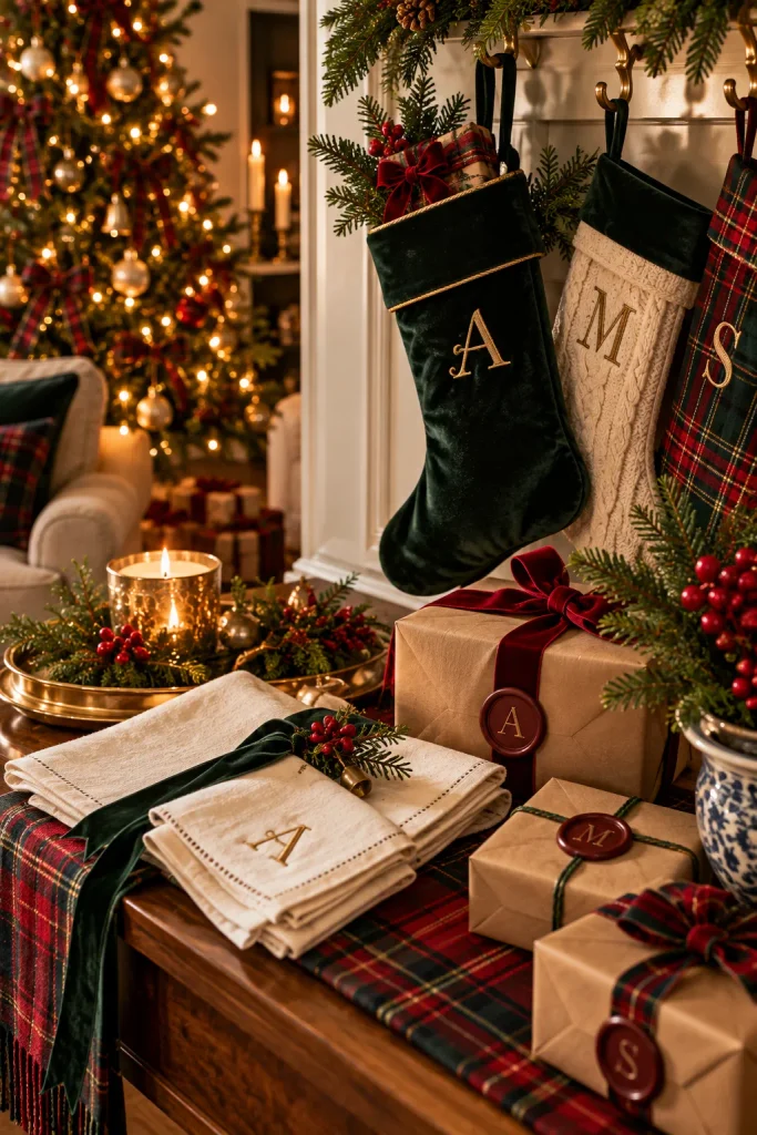 Ralph Lauren inspired Christmas idea: monogram your christmas