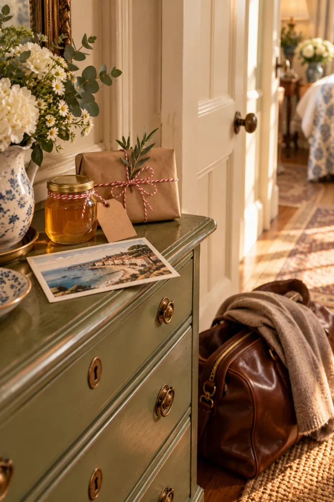 Guest bedroom idea: send them off with a small keepsake