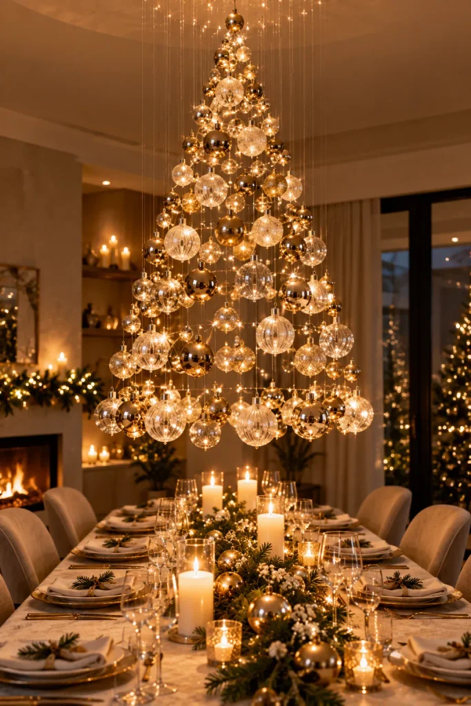 Christmas tree idea: the floating ornament tree