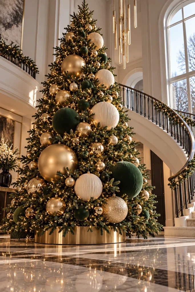 Christmas tree idea: the oversized ornament tree