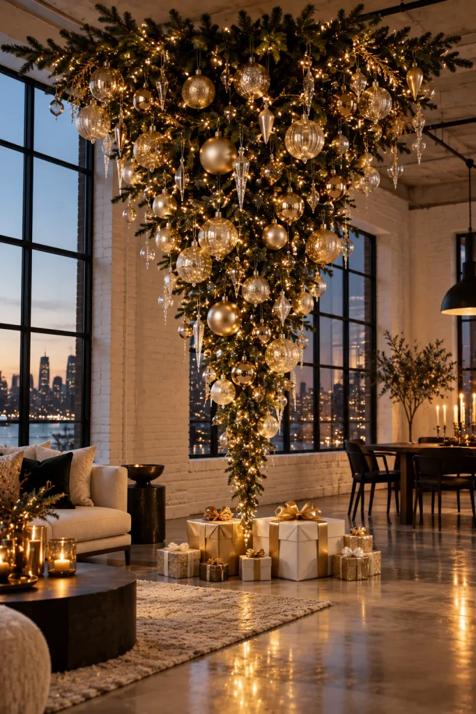 Christmas tree idea: the upside down tree