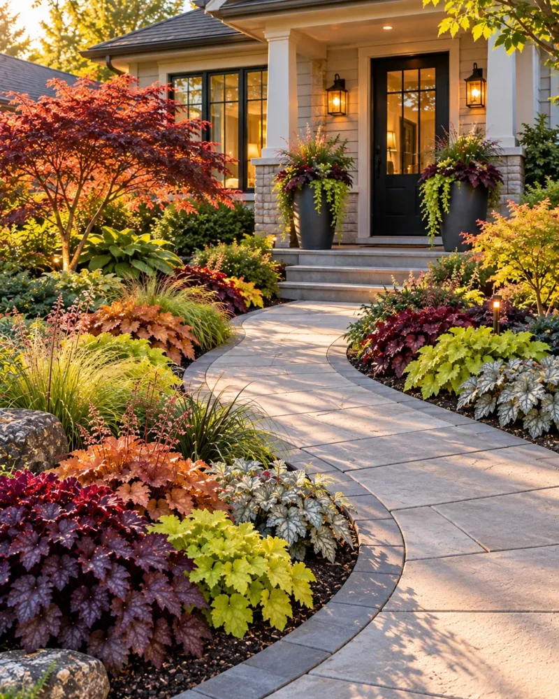 heuchera in the front yard