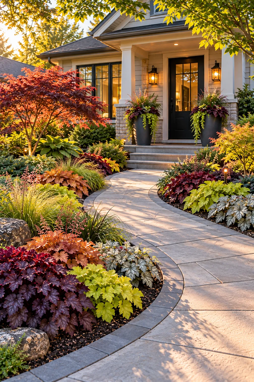 heuchera in the front yard