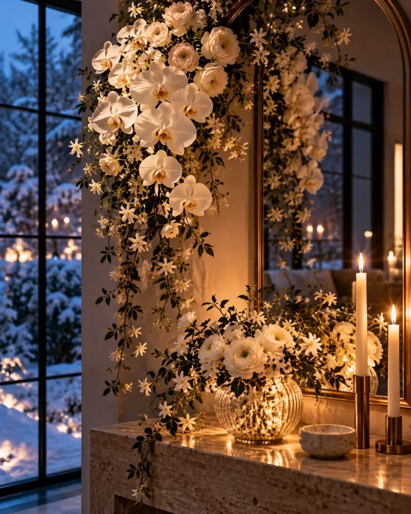 winter floral arrangements